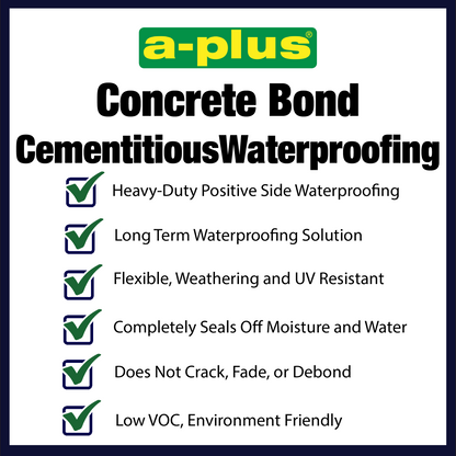 A-Plus ConcreteBond Waterproofing – Heavy-Duty Cement Modifier