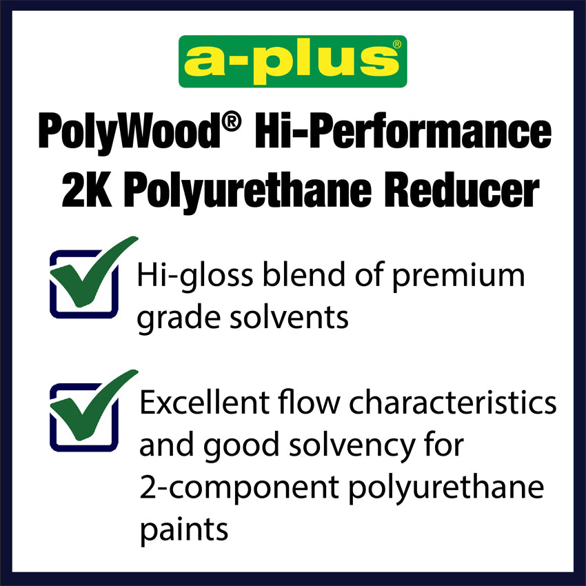 PolyWood Pro: 2K Polyurethane Reducer by A-Plus