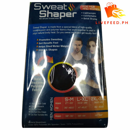 SweatFlex Unisex Men & Women Sweat Shaper – Ultimate Full-Length Shaping & Sculpting Activewear