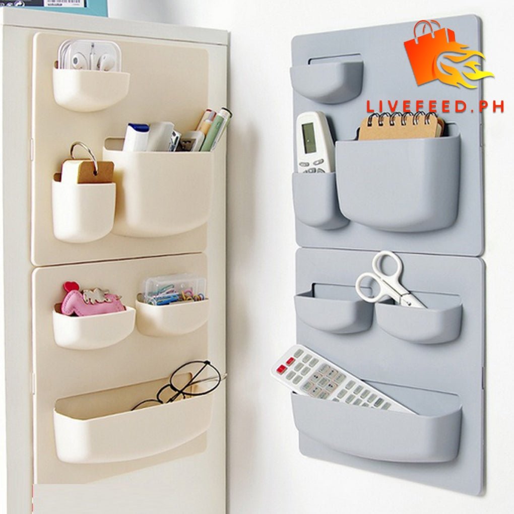 Hanging Vanity Suction Storage Wall Shelf