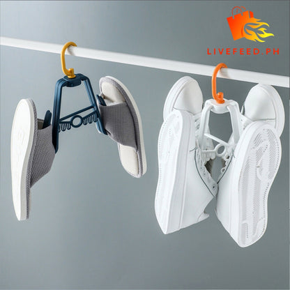 Rotatory Stackable Balcony Shoes & Sock Drying Rack – Space-Saving, Multi-Functional, and Convenient