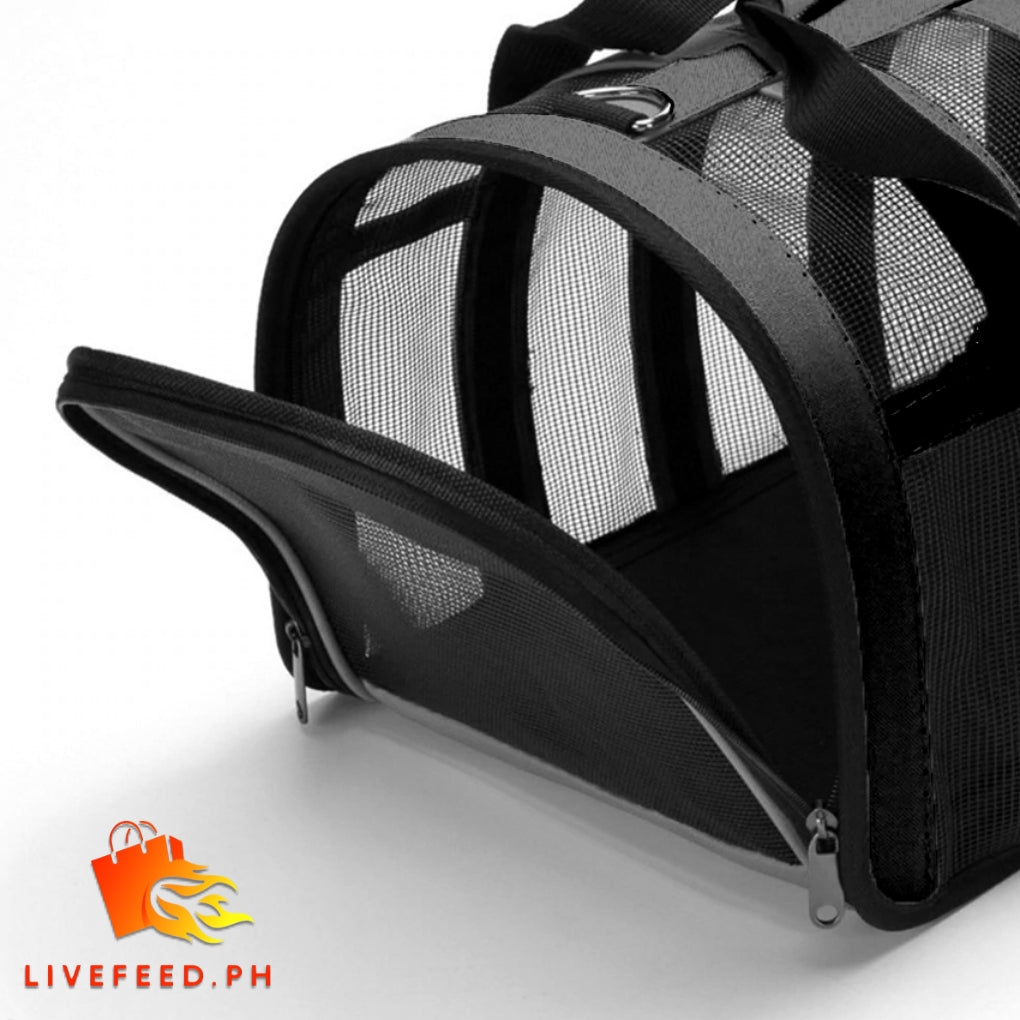 PawVoyage Foldable Pet Travel Carrier – Stylish Comfort for Pets On-the-Go (Small)