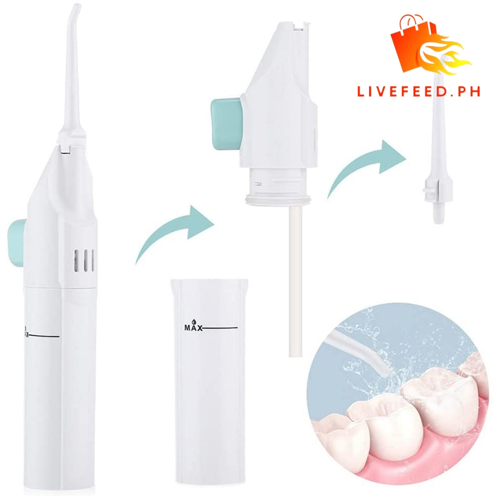 Whitening Toothbrush Flushing Water Dental Floss | High-Pressure Water Flossing System for Deep Cleaning & Teeth Whitening