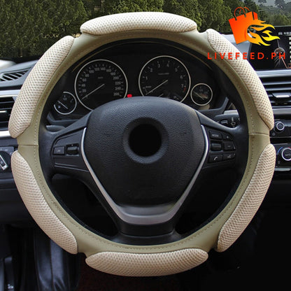 DriveLux™ Carbon Fiber Steering Wheel Cover