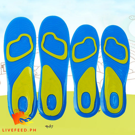 ShockGuard Gel Insoles: Soft Silicone Shock Absorbing Sports Cushioning