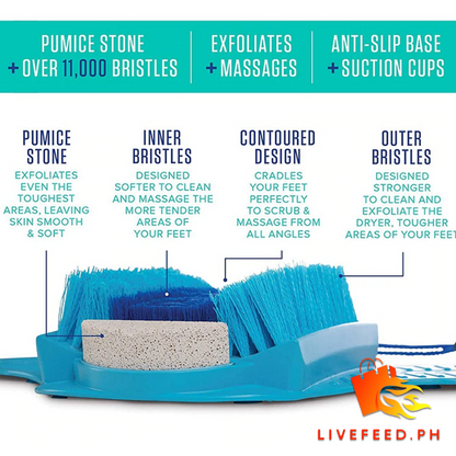 Effortless Foot Care Brush – Complete Foot Cleaner & Exfoliator for a Spa-Like Experience