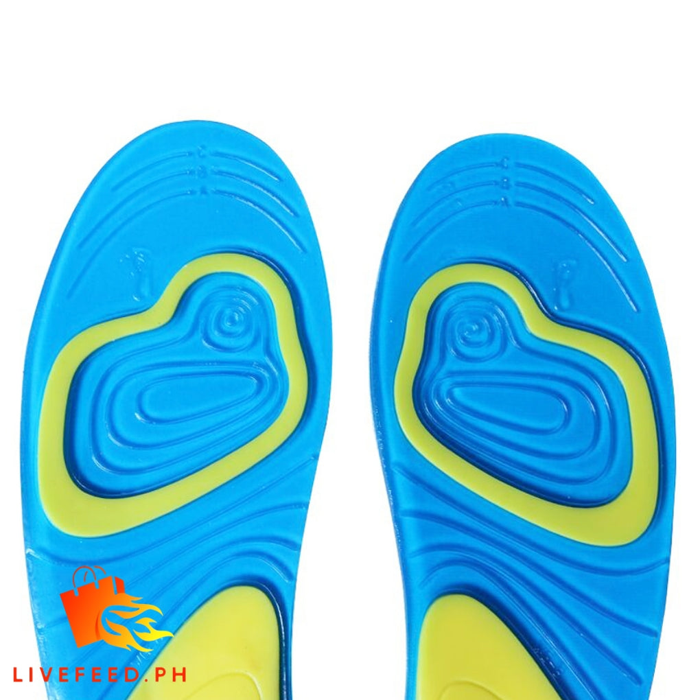 ShockGuard Gel Insoles: Soft Silicone Shock Absorbing Sports Cushioning