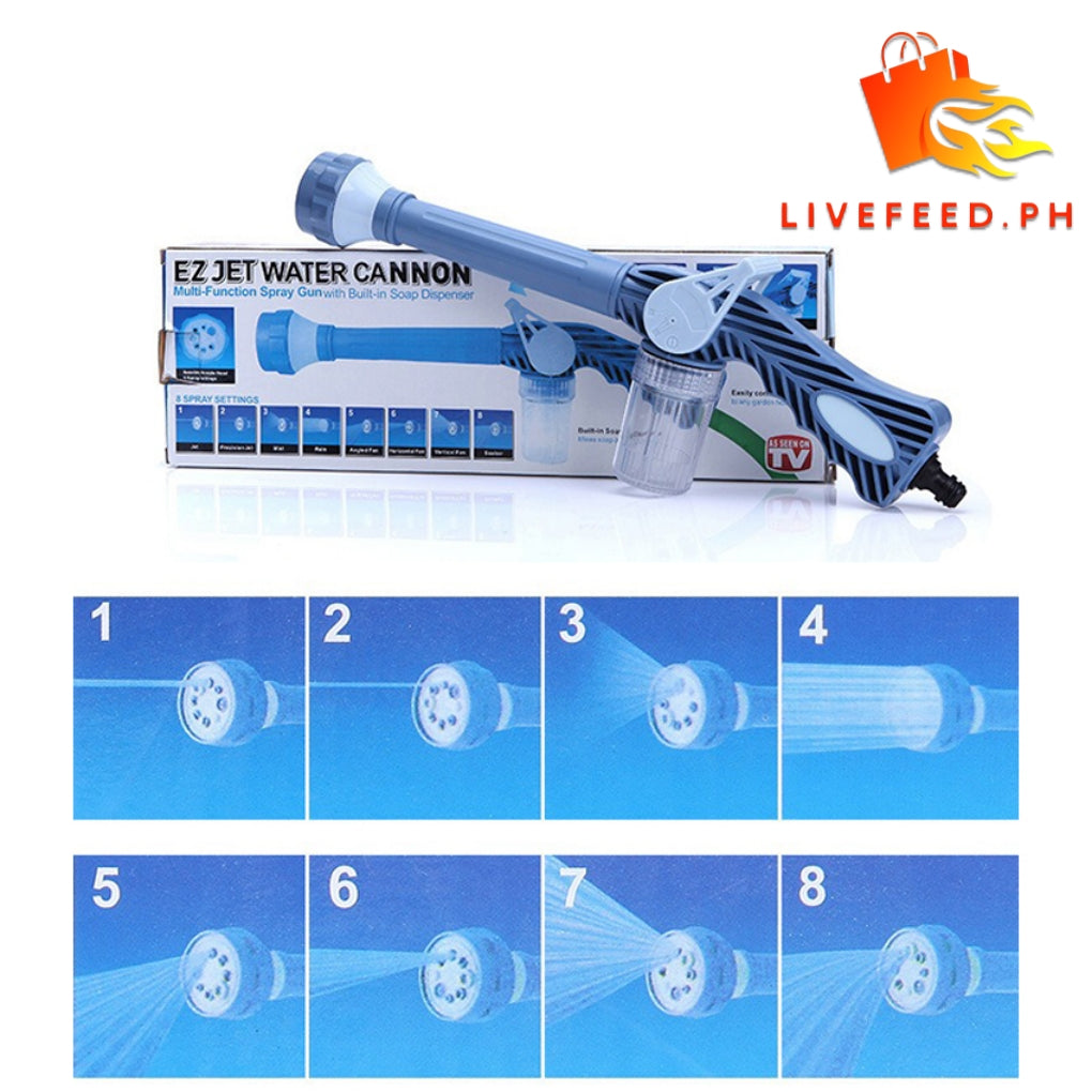 EZJet Pro: 8-in-1 High-Pressure Water Cannon