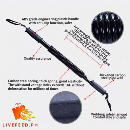 Arm Bar Spring Grip Rod – Build Strength Anytime, Anywhere