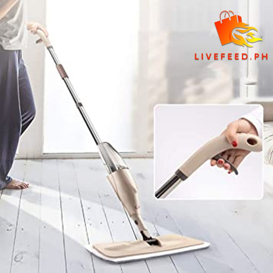 Healthy Spray Mop – 360° Microfiber Water Spray Mop for Efficient Cleaning