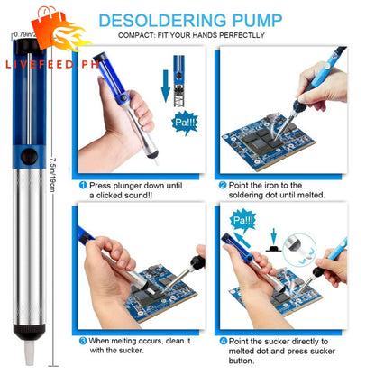 ProTech 60W Digital Soldering Iron Kit – Adjustable 200-450°C with LCD Display