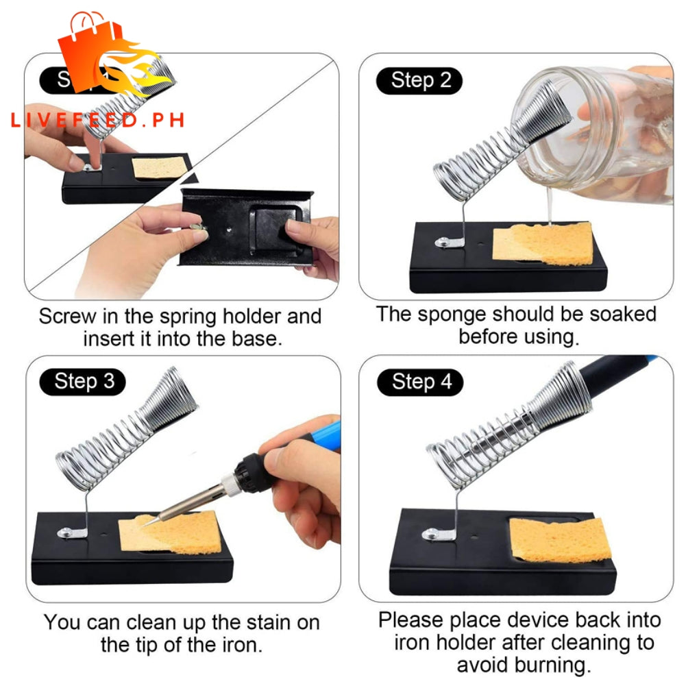 ProTech 60W Digital Soldering Iron Kit – Adjustable 200-450°C with LCD Display