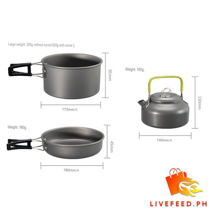 Deerjoy Outdoor Pro: Non-Stick Camping Cookware Set