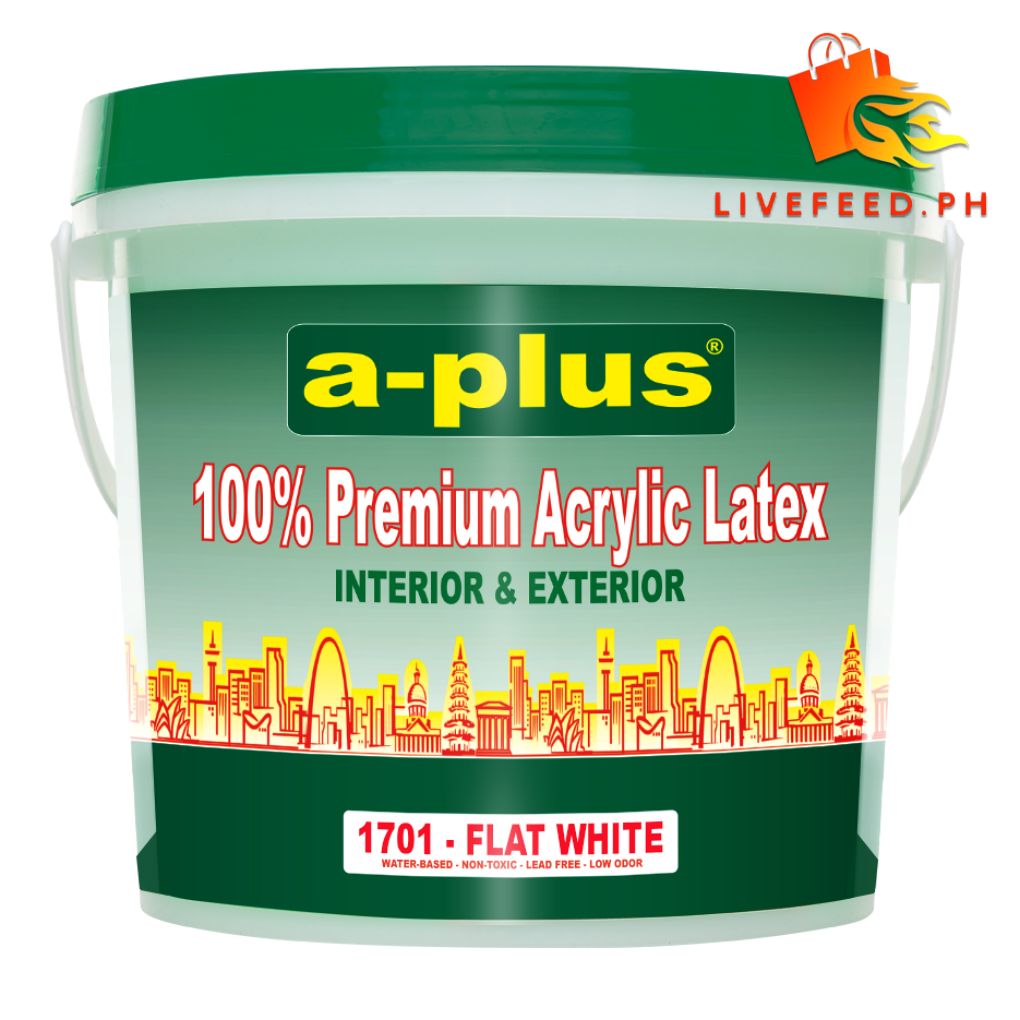 A-Plus® 100% Premium Acrylic Latex Paint – High Coverage & Durable Water-Based Interior & Exterior Paint