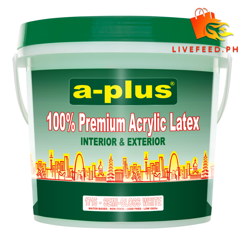 A-Plus® 100% Premium Acrylic Latex Paint – High Coverage & Durable Water-Based Interior & Exterior Paint