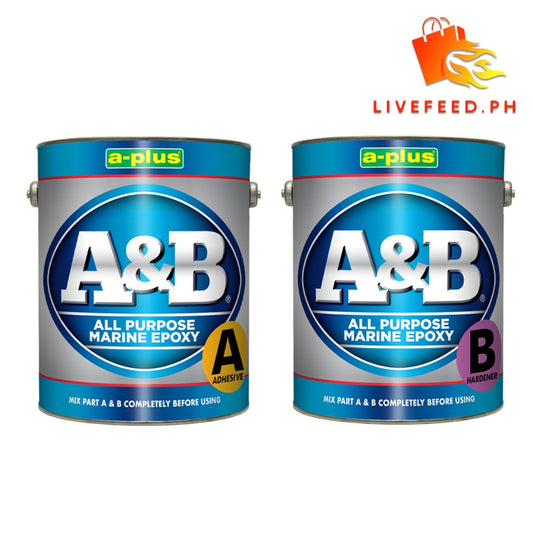 A-Plus A&B All-Purpose Marine Epoxy Adhesive - High Strength 2-Component Epoxy for Marine & Industrial Use (1L Set)