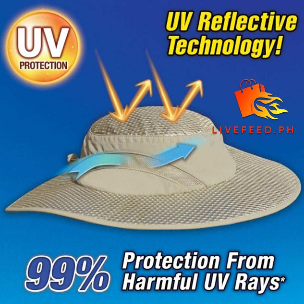 ArcticCool Evaporative Cooling Hat – Heatstroke Prevention & UV Protection