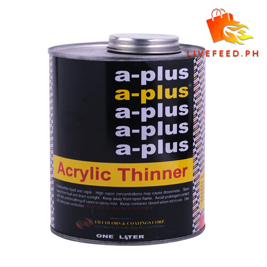 A-Plus Acrylic Thinner - Premium Grade Automotive Acrylic & Lacquer Paint Thinner (1L)