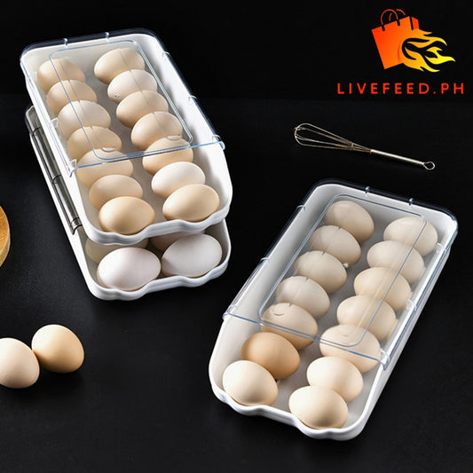 EggKeeper 14-Egg Storage Rack with Freshness Tracker