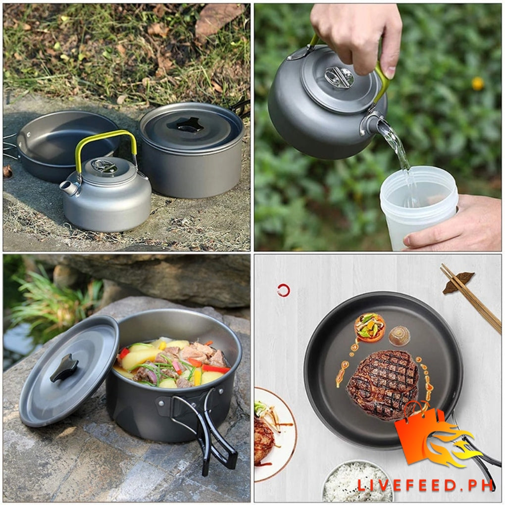 Deerjoy Outdoor Pro: Non-Stick Camping Cookware Set