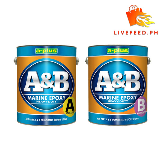 A-Plus A&B Heavy-Duty Marine Epoxy Adhesive - 2-Component Professional Grade Epoxy for Boat Building & Industrial Repair (1L Set)