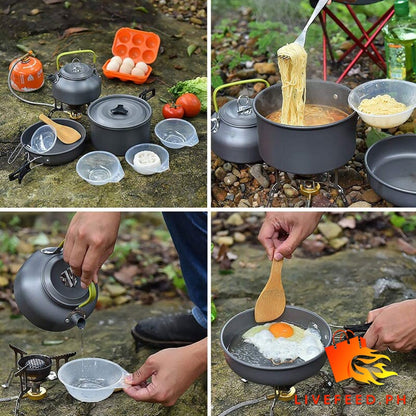 Deerjoy Outdoor Pro: Non-Stick Camping Cookware Set