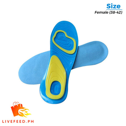 ShockGuard Gel Insoles: Soft Silicone Shock Absorbing Sports Cushioning