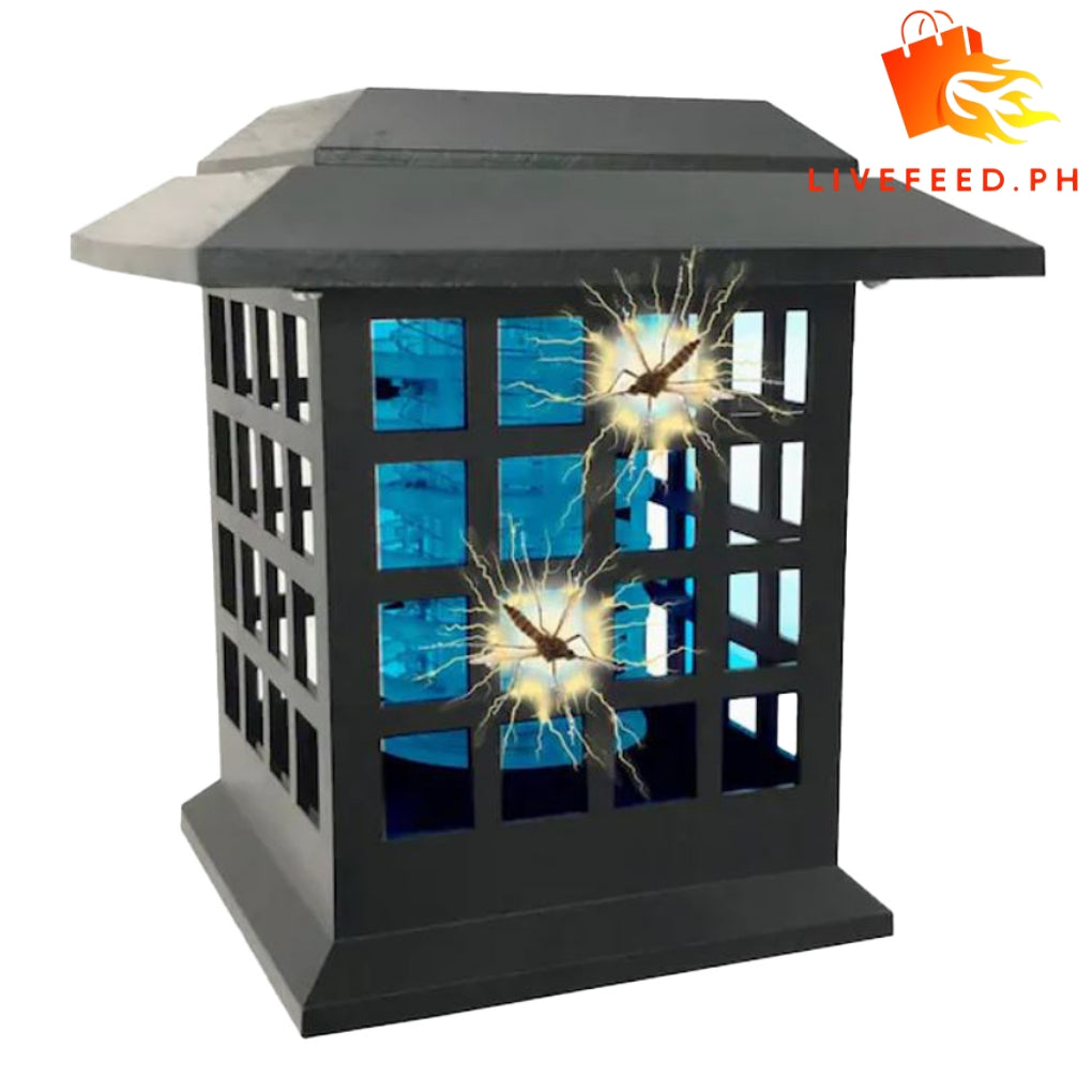 Solar Mosquito Killer Outdoor Waterproof Lamp - Solar-Powered Insect Zapper & Multi-Function Lantern with Retractable Handle