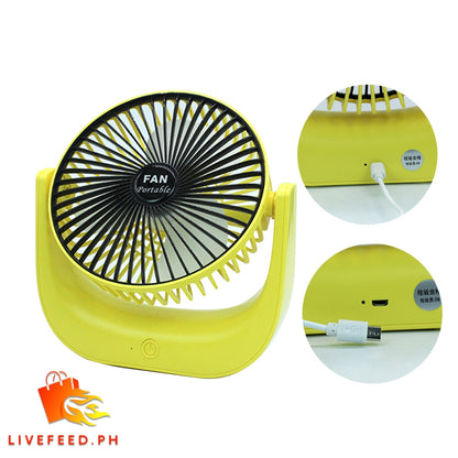 Portable USB Desktop Fan | Mini Handheld Fan with Multi-Angle Adjustment & Quiet Operation