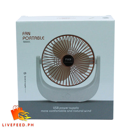 Portable USB Desktop Fan | Mini Handheld Fan with Multi-Angle Adjustment & Quiet Operation